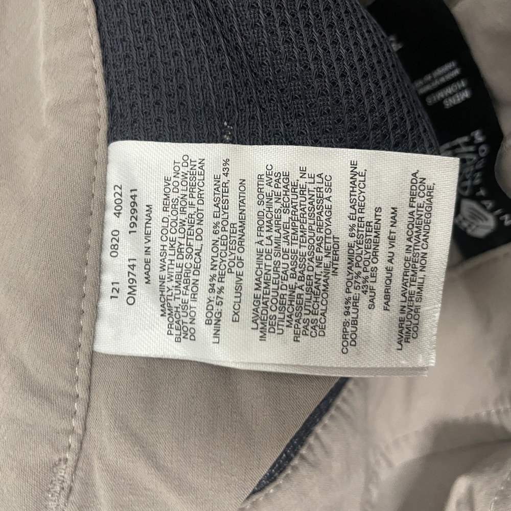 Mountain Hard Wear Pants Mens 30x30 Beige Hiking Workwear Nylon Tech Performance - Picture 3 of 10